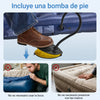 SoBuy OGS32-II-GR-P01 Colchón Hinchable para 1 personas con bomba de pie integrada – 191x76x22cm
