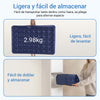 SoBuy OGS32-II-L-GR-P01 Colchoneta hinchable de doble capa para 2 personas con bomba de pie integrada – 191x137x22cm