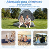 SoBuy OGS32-II-L-HG-P01 Colchón Hinchable para 1 personas con bomba de pie integrada Gris 191x137x22cm