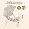 SoBuy OGS62-MI Columpio Jardin Exterior Silla Mecedora Beige