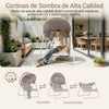 SoBuy OGS62-MI Columpio Jardin Exterior Silla Mecedora Beige