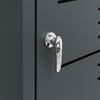 SoBuy OGS63-DG Cobertizo de Basura Puerta cerrable Gris Oscuro 69x80x116 cm
