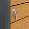 SoBuy OGS64-N Armario para cubos de reciclaje con efecto madera Gris Oscuro 134x80x116 cm