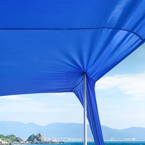 SoBuy OZT02-DB Tienda Carpas para Playa con Anclas de Bolsa 400 x 400 x 200 cm