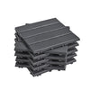 SoBuy SDA14-HG Suelo para Terraza Exterior 15 Piezas Gris 30.5x30.5x2 cm