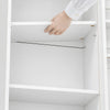 SoBuy STR16-W Armario de pared blanco suspendido multiusos con 4 estantes ajustables 70x25.1x70.2 cm
