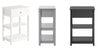 SoBuy FBT46-W Mesa Auxiliar con 1 cajón y 2 Estantes Blanco