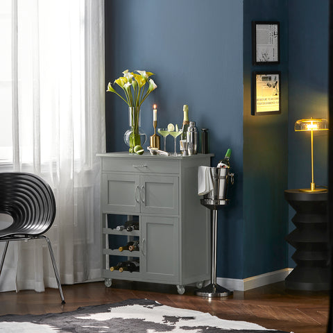 Preventa-SoBuy FKW45-HG Carrito de Cocina con 3 Puertas y 1 cajón Gris