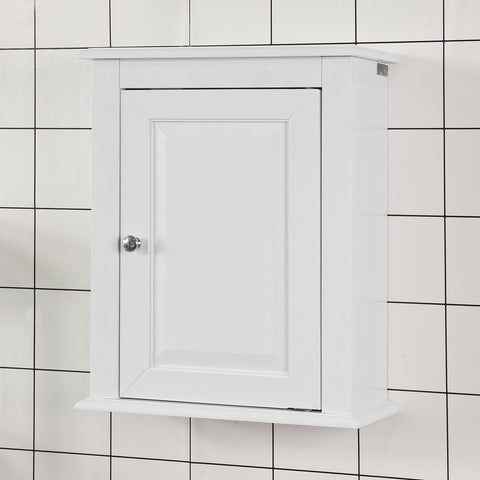 SoBuy FRG203-W Móvel de casa de banho suspenso com porta branca