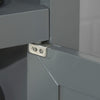 Armário de banheiro SoBuy FRG204-DG com 2 portas e prateleira cinza