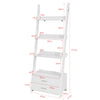 SoBuy FRG230-W Estanterías en escalera de pared 4 niveles de estante