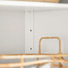 Armário de Banheiro SoBuy FRG238-W com 1 Gaveta e 2 Portas Branco