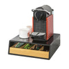 Preventa-SoBuy FRG280-SCH Soporte para cápsulas de café con un cajón Negro