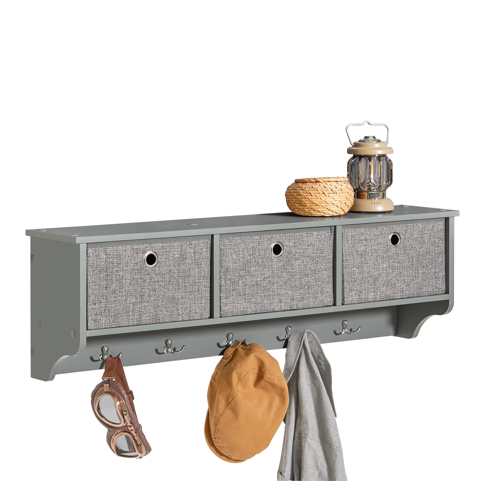 SoBuy Mueble recibidor Zapatero con Perchero,Gris+Blanco,  FSR64-W+FRG282-W,ES (Zapatero+Perchero) : : Hogar y cocina