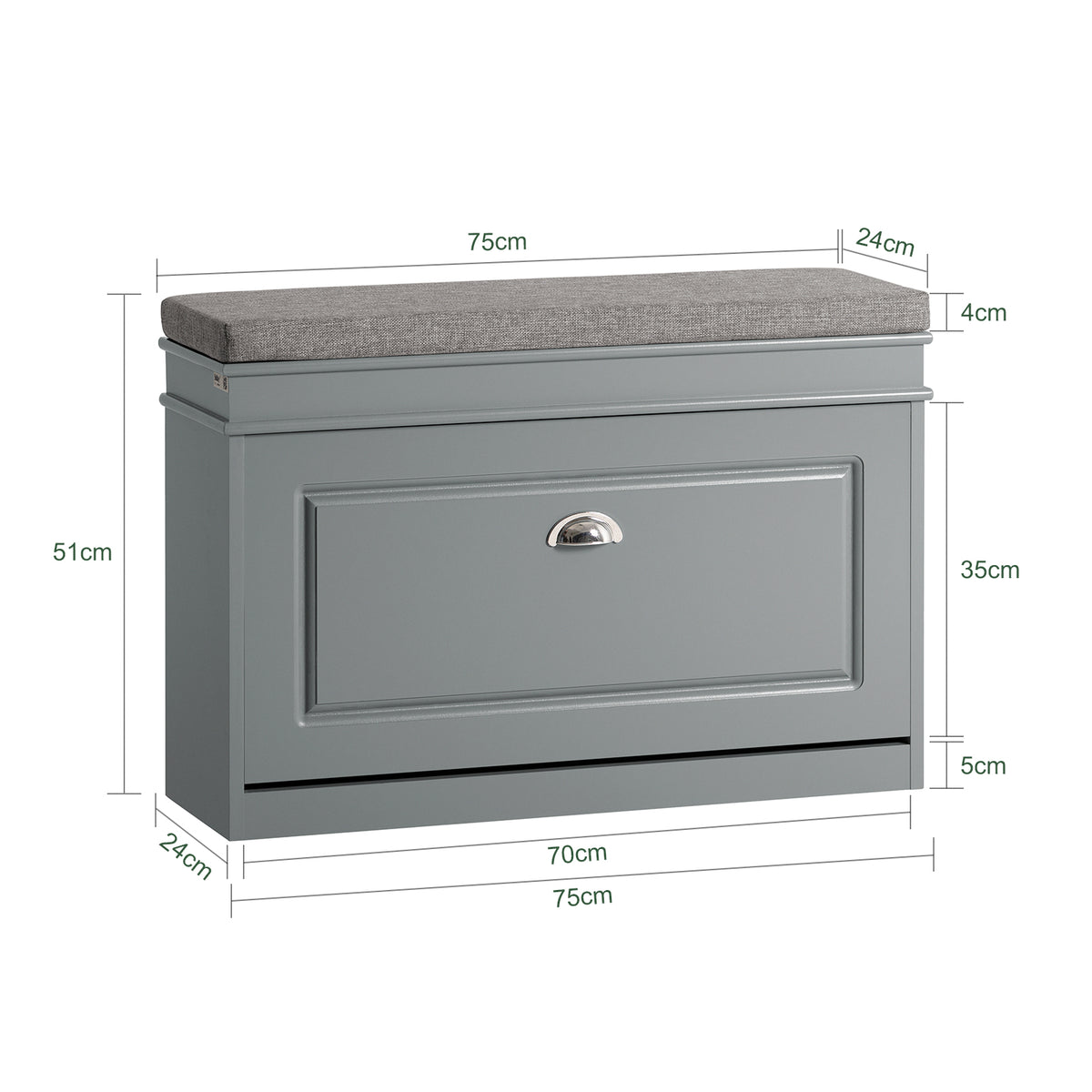 SoBuy FSR82 L HG Banco Zapatero Con 1 Solapa 75 X 24 X 51 Cm SoBuy ES Sobuy fsr82 l hg banco zapatero con 1 solapa 75 x 24 x 51 cm sobuy es