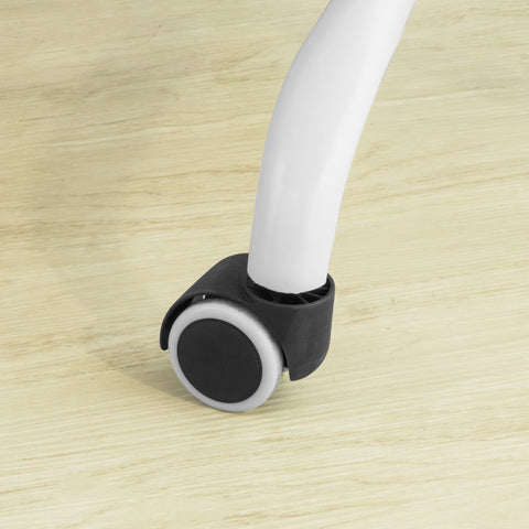 SoBuy FST87-W Silla ergonómica de Oficina con Respaldo Plegable