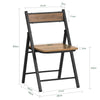 Cadeira dobrável de madeira SoBuy FST88-PF