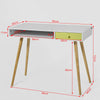SoBuy FWT24-W Mesa de escritorio con un cajón