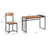 SoBuy FWT60-N Set Mesa de escritorio x 1 + Silla x 1Mesa con 2 Estantes