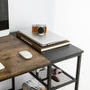 SoBuy FWT77-J Mesa de escritorio con 2 Niveles de Estante