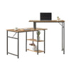 SoBuy FWT93-F Mesa de escritorio con 2 Estantes y 2 Mesas