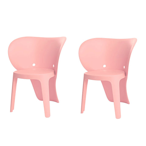 SoBuy KMB12-PX2 Conjunto de 2 cadeiras infantis com design de elefante