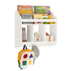 SoBuy KMB46-W Librería infantil de Pared con 3 Compartimentos y 3 Ganchos