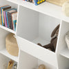 SoBuy KMB55-W Estantería Infantil para libros y Juguetes con 6 estantes y 2 compartimientos