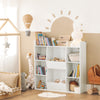 SoBuy KMB55-W Estantería Infantil para libros y Juguetes con 6 estantes y 2 compartimientos