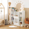 Pré-venda-SoBuy KMB55-W Estante infantil para livros e brinquedos com 6 prateleiras e 2 compartimentos