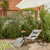 SoBuy OGS38-HG espreguiçadeira de jardim cinza