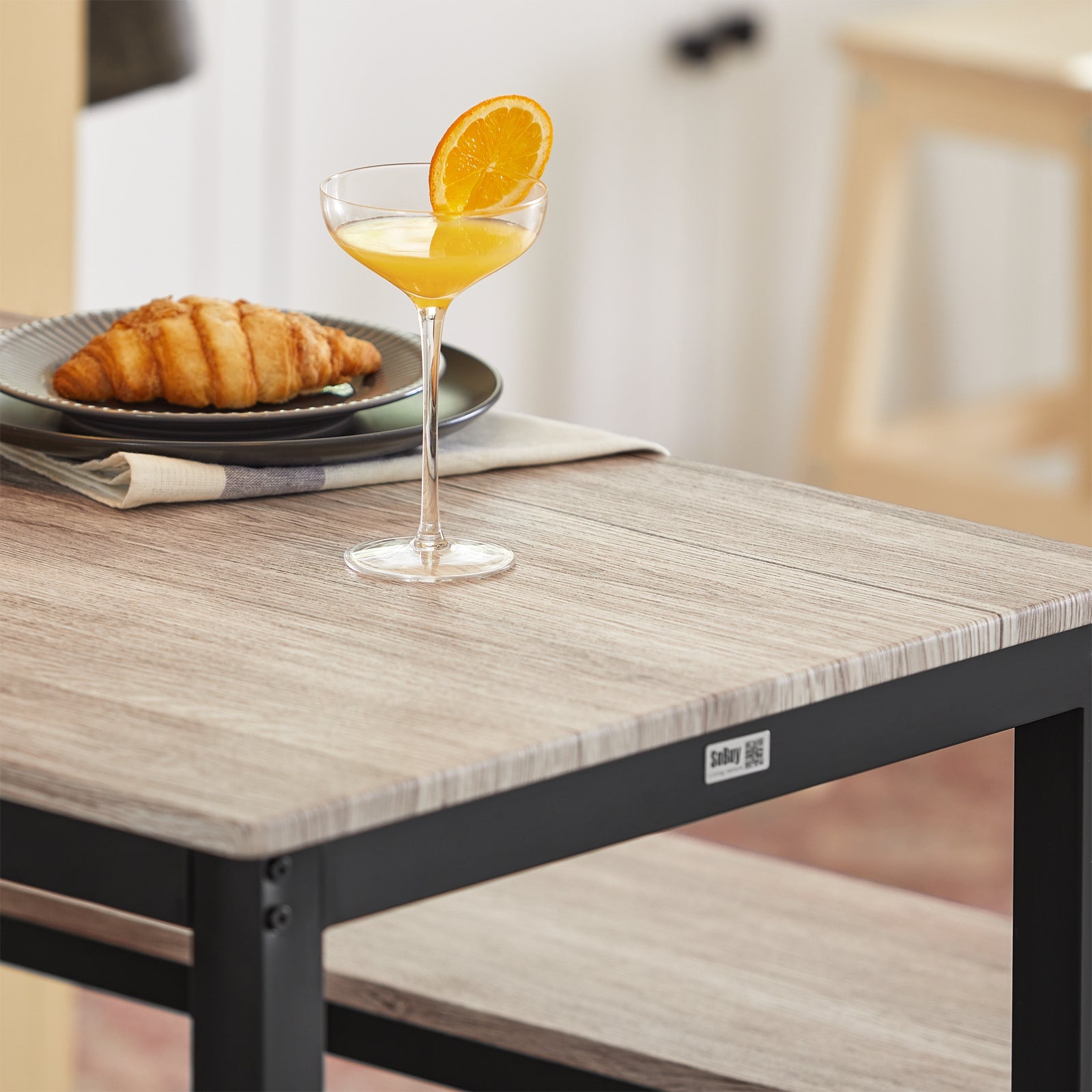 Esstisch Mit 4 Stühlen Set Essgruppe Samt Polsterstühle Grau Küchentisch Modern Kaufen Bei