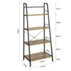 SoBuy STR09-PF prateleiras de escada de 4 camadas